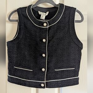 Chanel Vibes Boucle Crop Vest